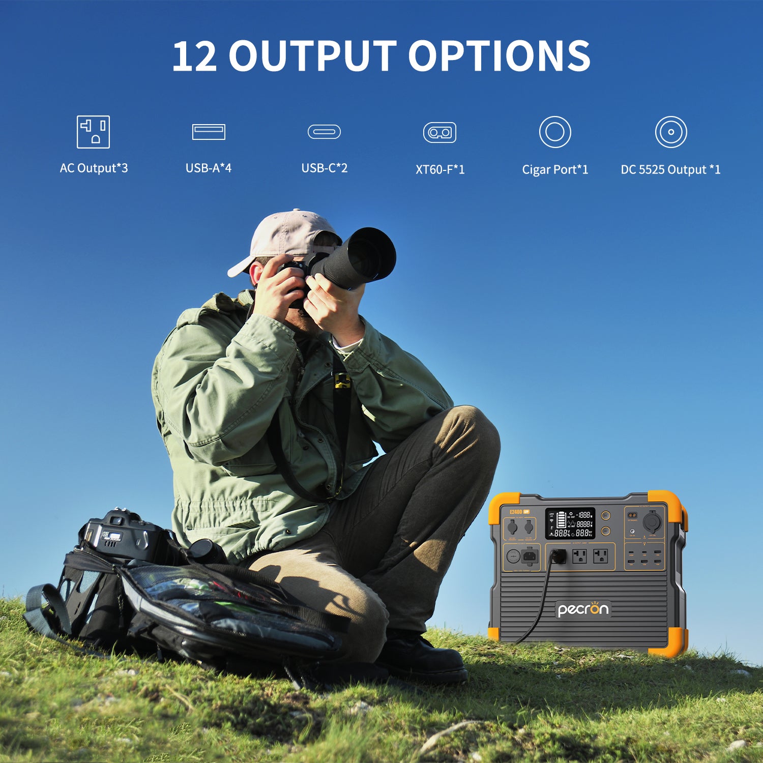 Galahan Portable Power Station 2400W 2048Wh – High Capacity E2400LFP - Image 3