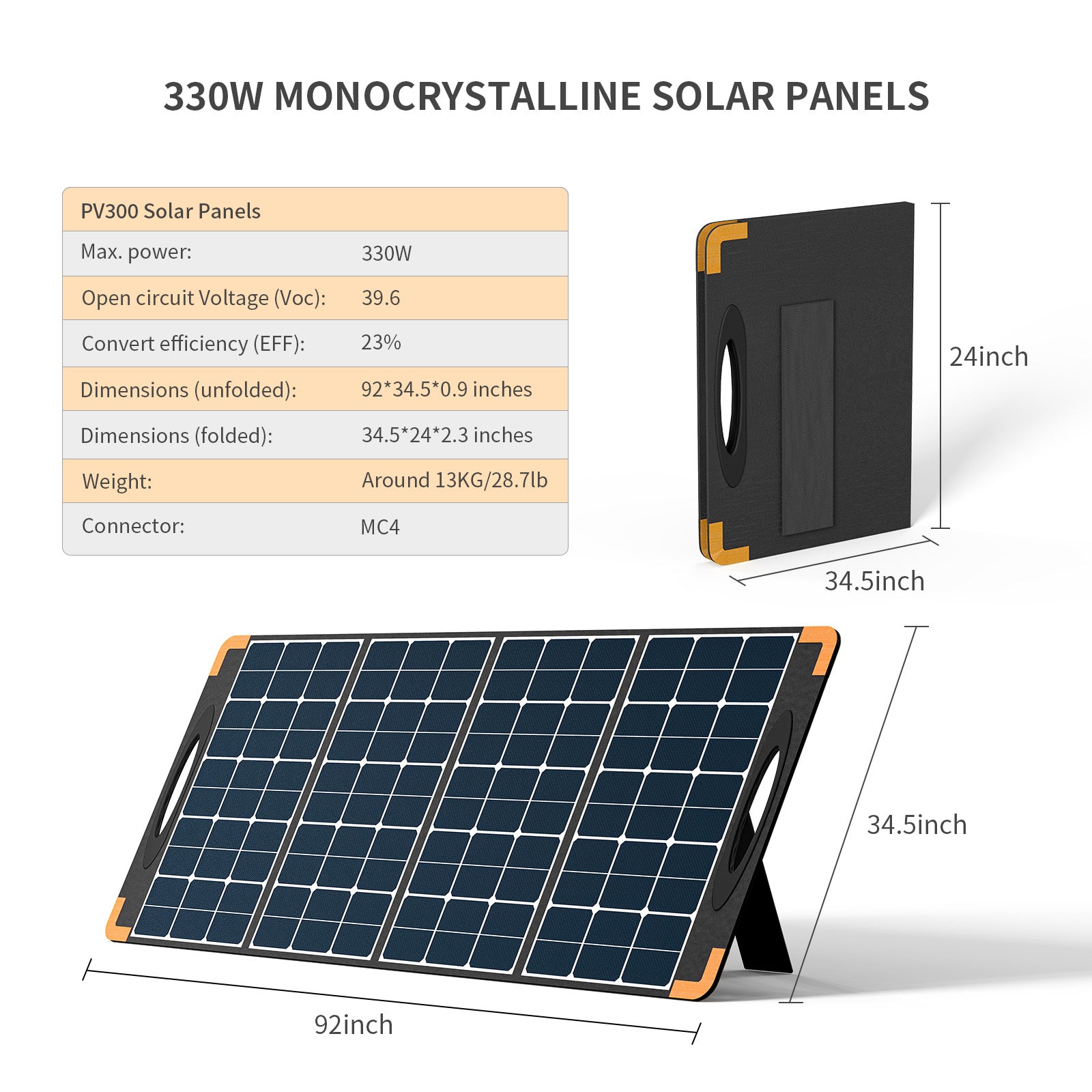 Galahan Preorder 300W Portable Solar Panel Waterproof IP67 PV300 - Image 7