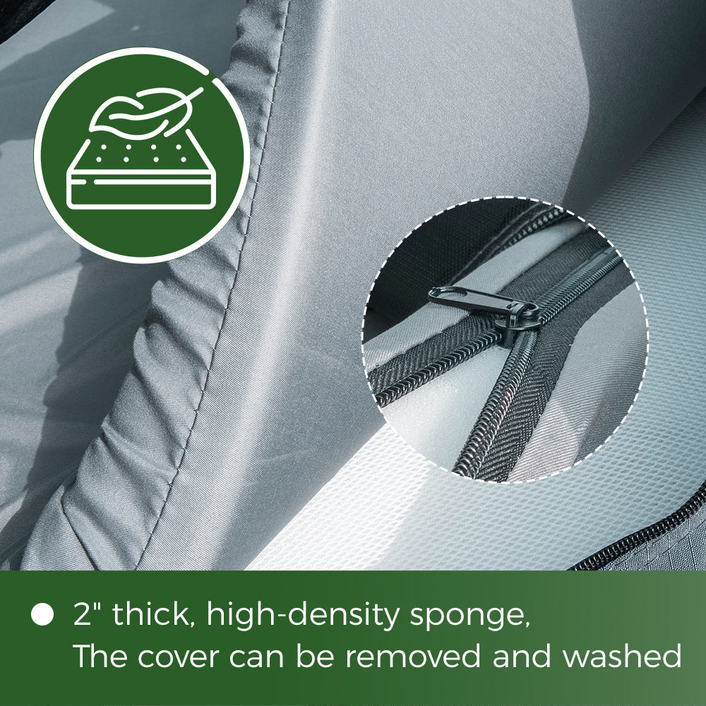 Galahan Triangle Aluminium Hard Shell Grey Rooftop Tent – Durable Camping Roof Tent - Image 4