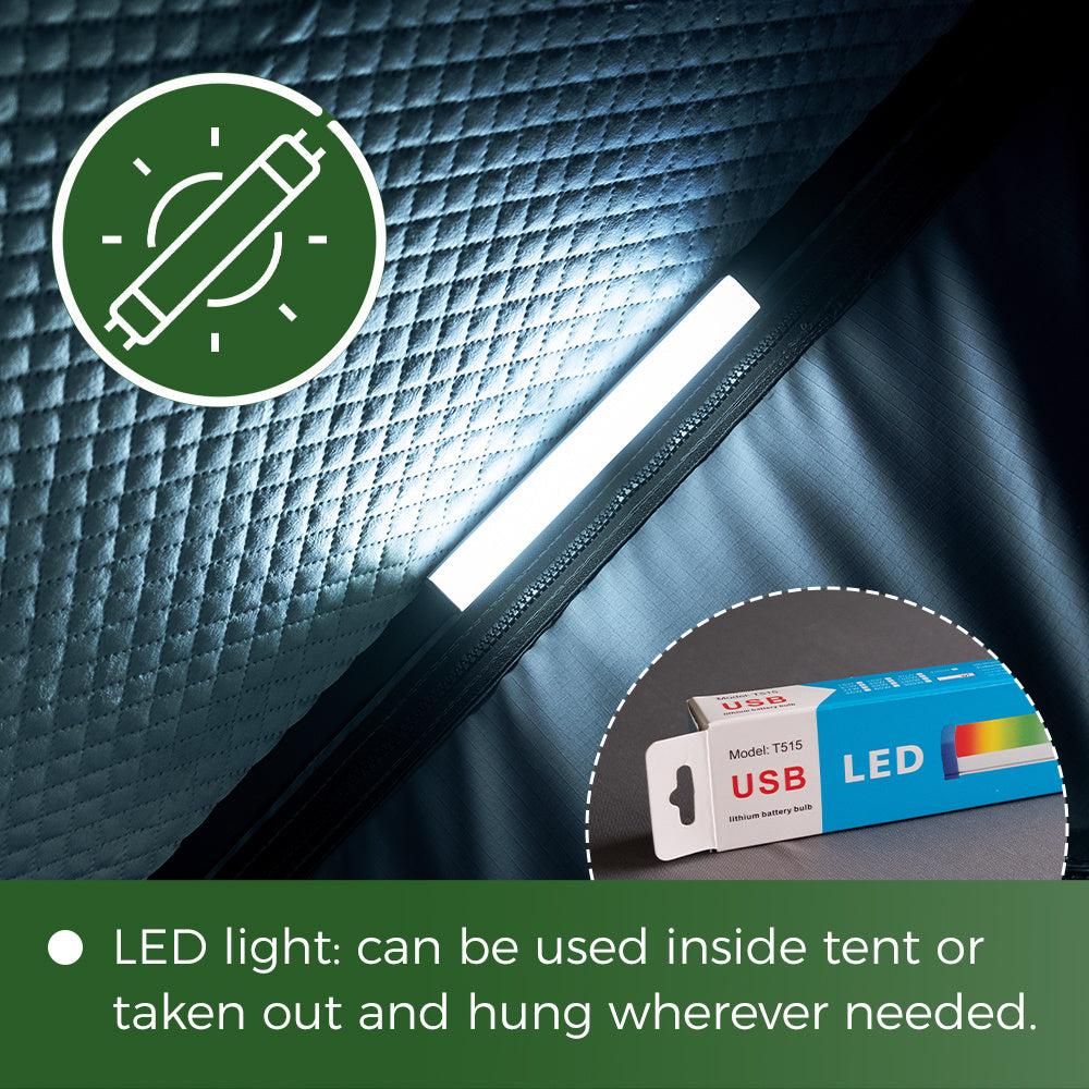 Galahan Triangle Aluminium Hard Shell Grey Rooftop Tent – Durable Camping Roof Tent - Image 3