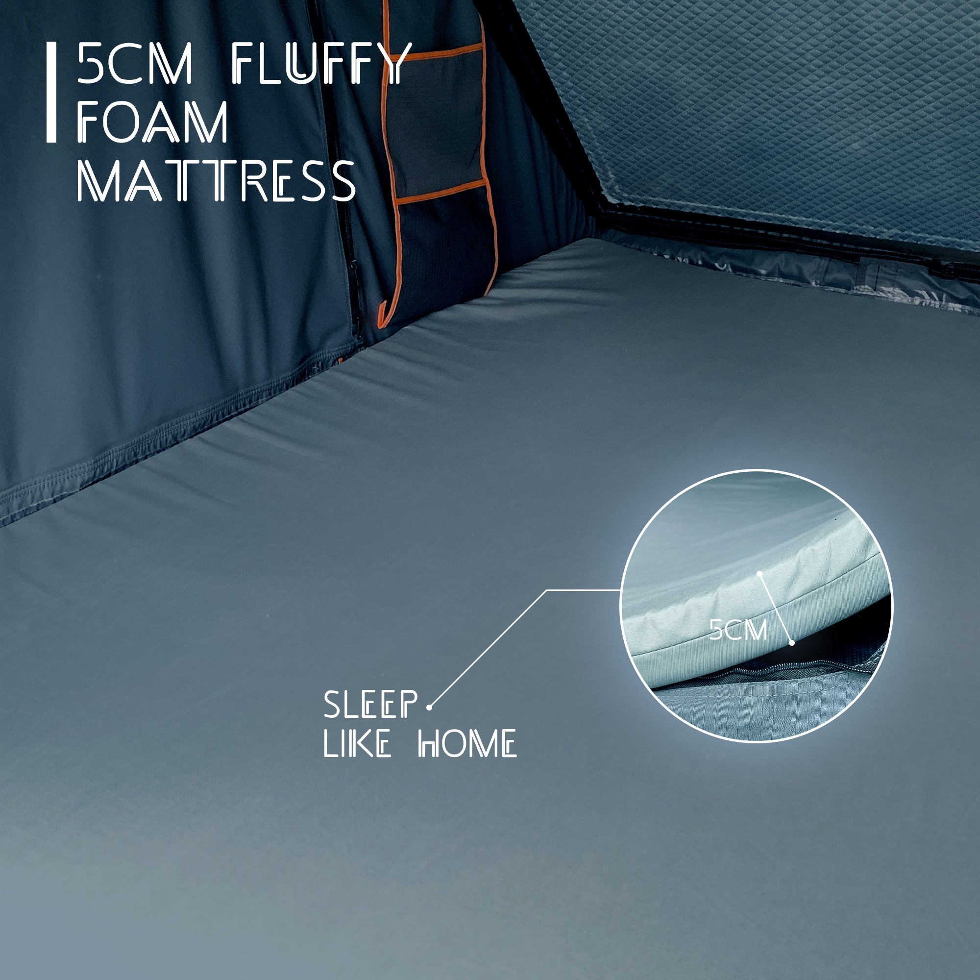 Galahan Triangle Aluminium Hard Shell Grey Rooftop Tent – Durable Camping Roof Tent - Image 33