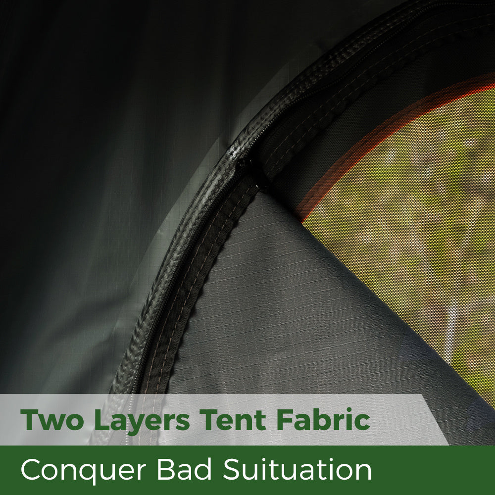 Galahan Triangle Aluminium Hard Shell Grey Rooftop Tent – Durable Camping Roof Tent - Image 11